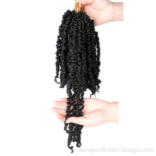 Passion twist hair short length 10inch 12strands passion twist crochet braiding hair